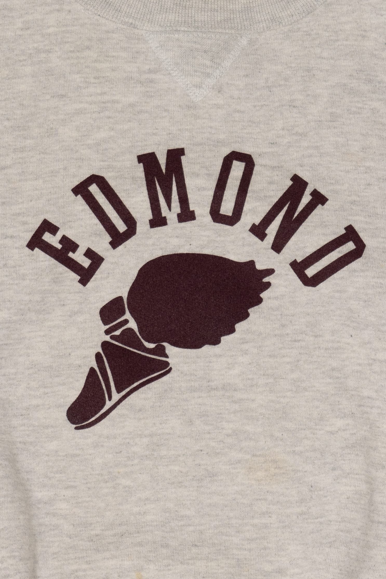 Vintage Light Gray "Edmond" Russell Athletic Sweatshirt (1990s) - Image 2