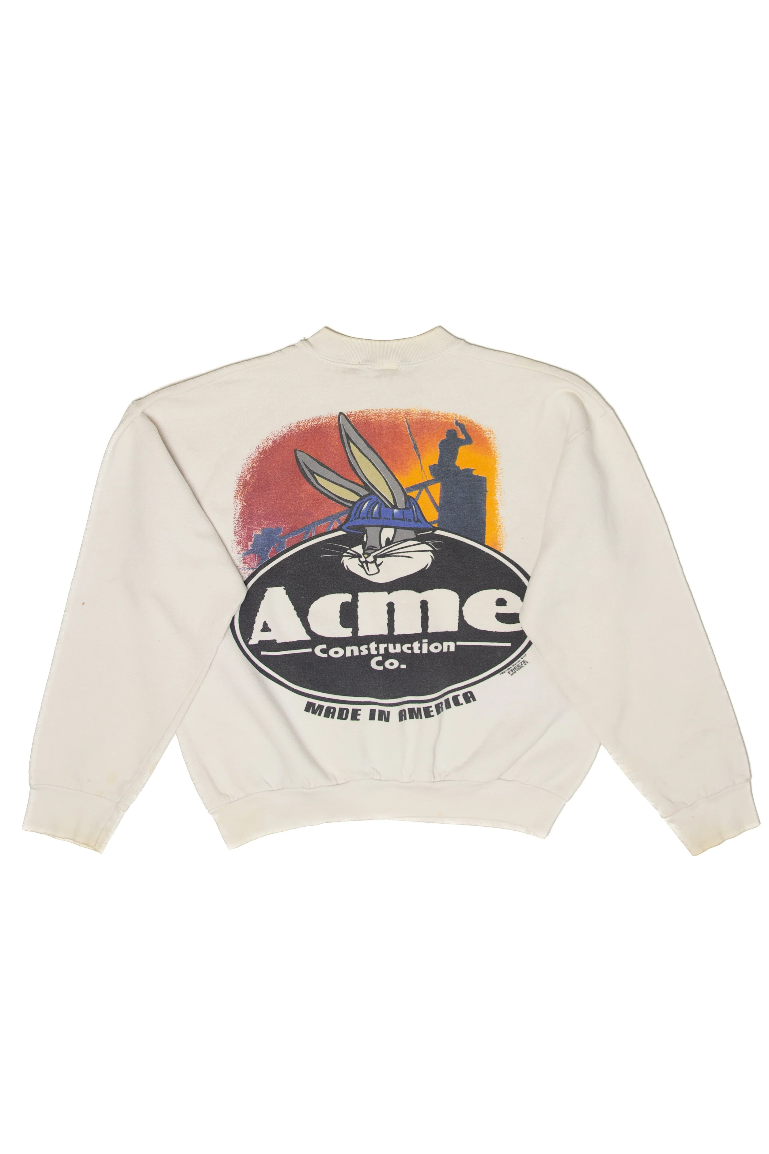 Vintage Looney Tunes "Construction Co." Sweatshirt (1990s) - Image 2