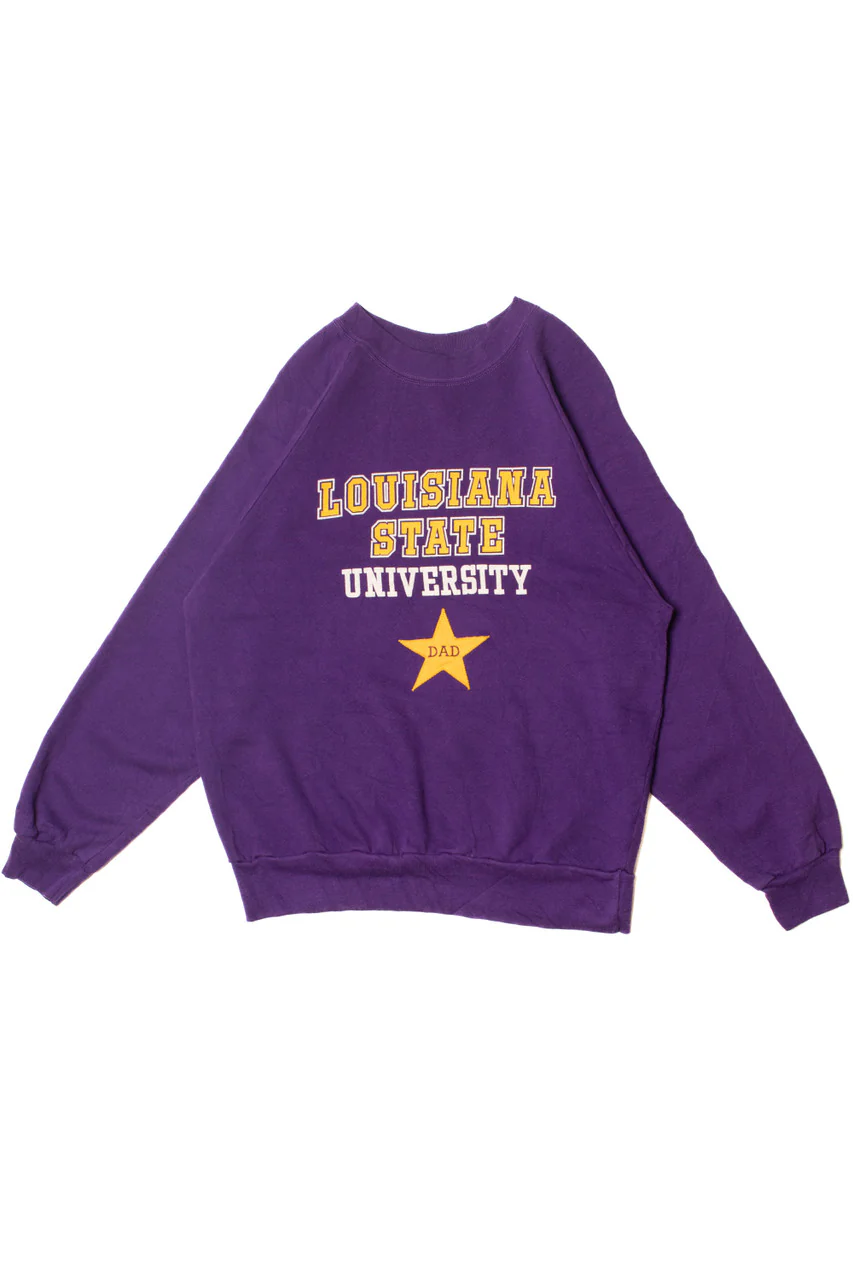 Vintage "Louisiana State University Dad" Sweatshirt - Image 2