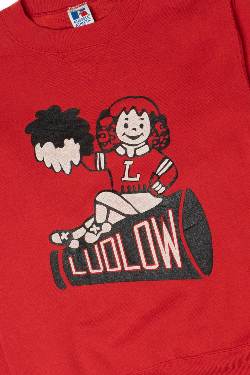 Vintage Ludlow Cheerleader Russell Athletic Sweatshirt