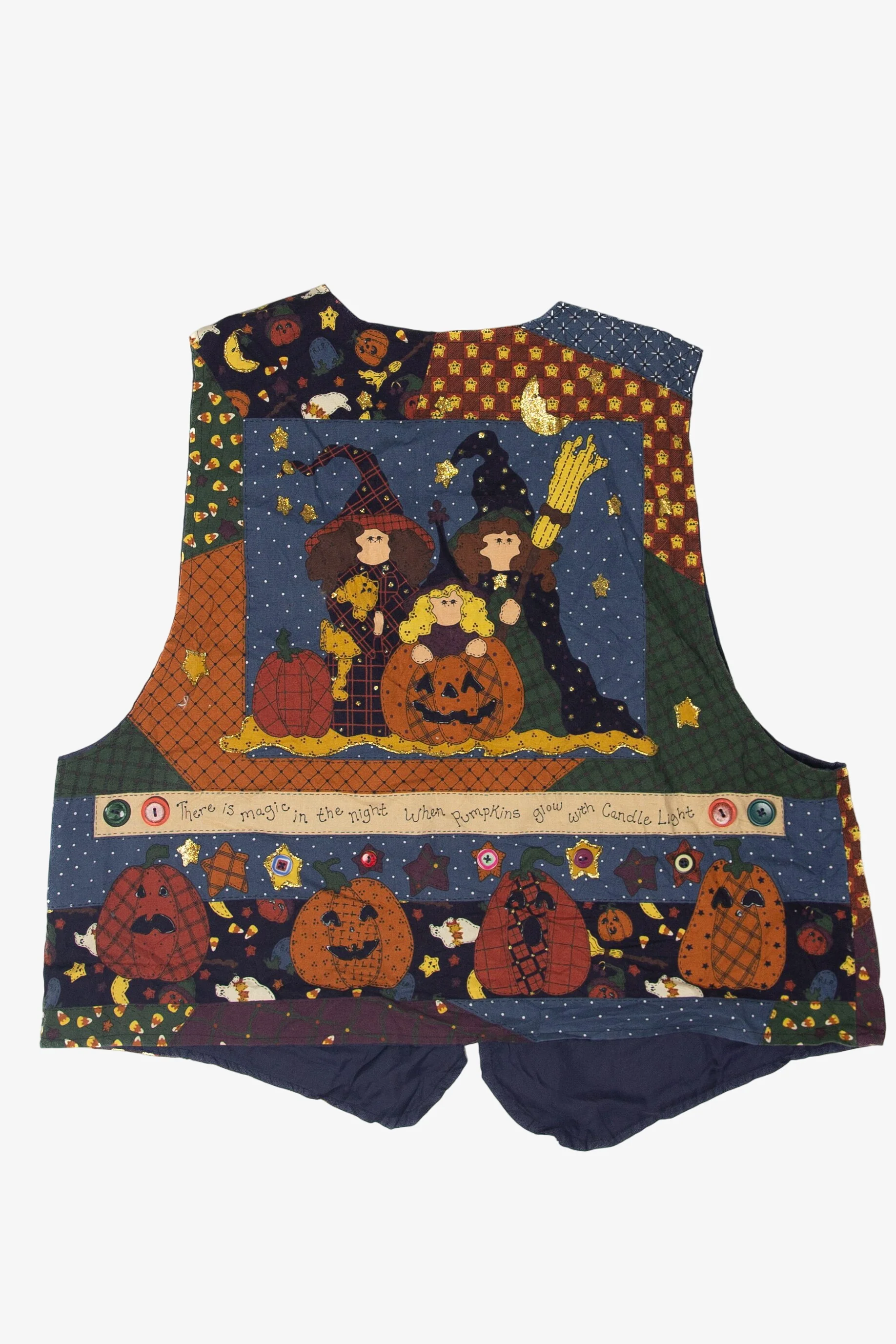 Vintage "Magic In The Night" Halloween Vest (1990s) - Image 2