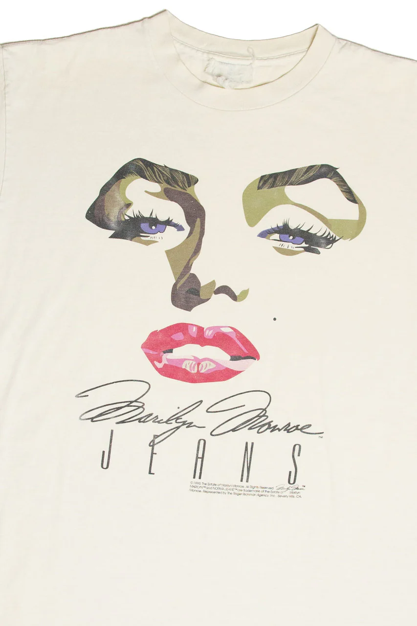 Vintage Marilyn Monroe Jeans T-Shirt (1995) - Image 2