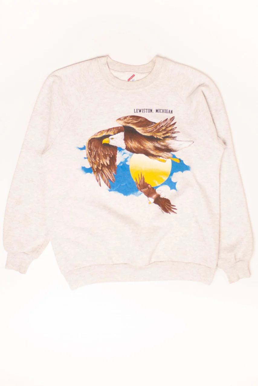 Vintage Michigan Eagle Sweatshirt (1987) - Image 2