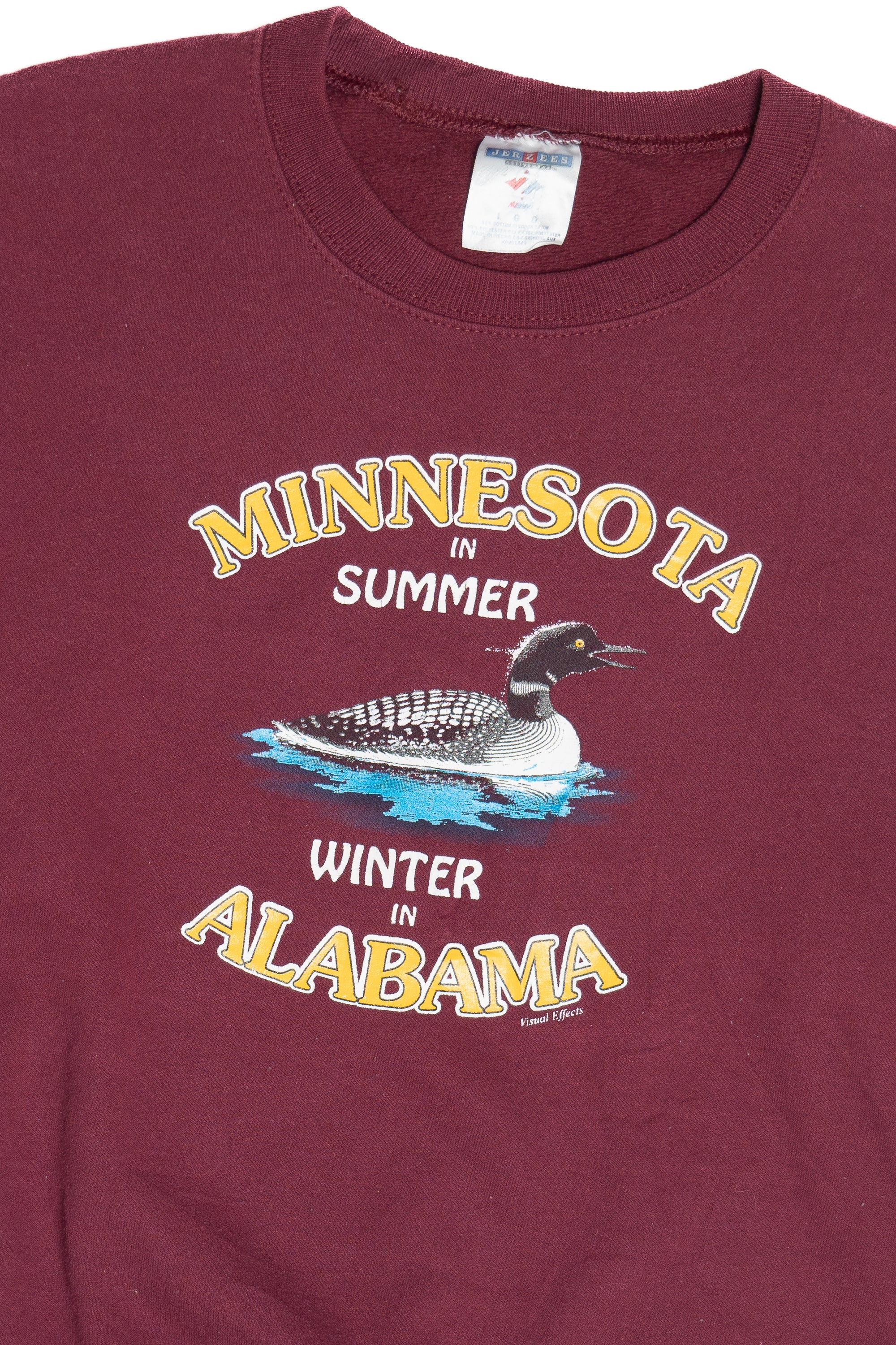 Vintage Minnesota Summer Alabama Winter Sweatshirt (1990s) - Image 2