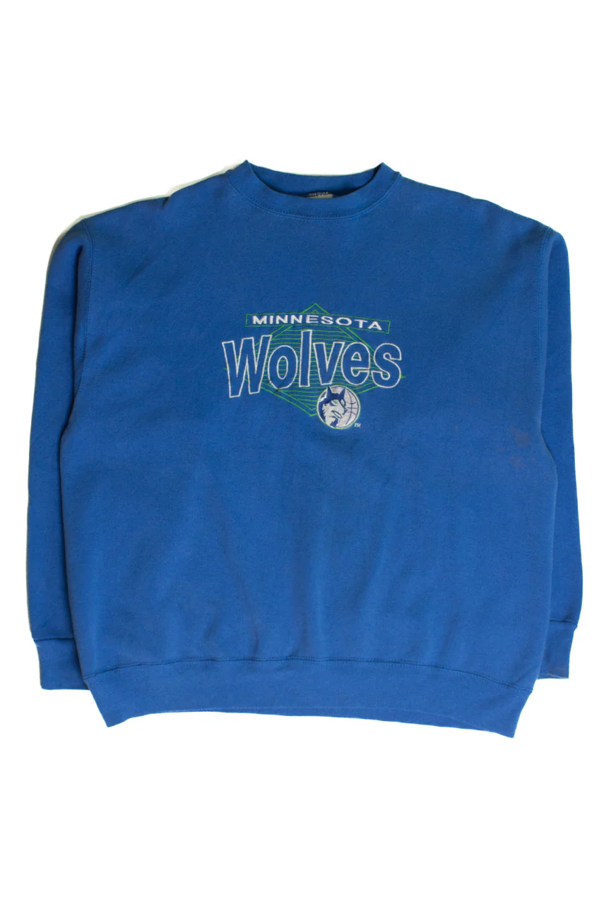 Vintage Minnesota Timberwolves Sweatshirt (1990s) - Image 2
