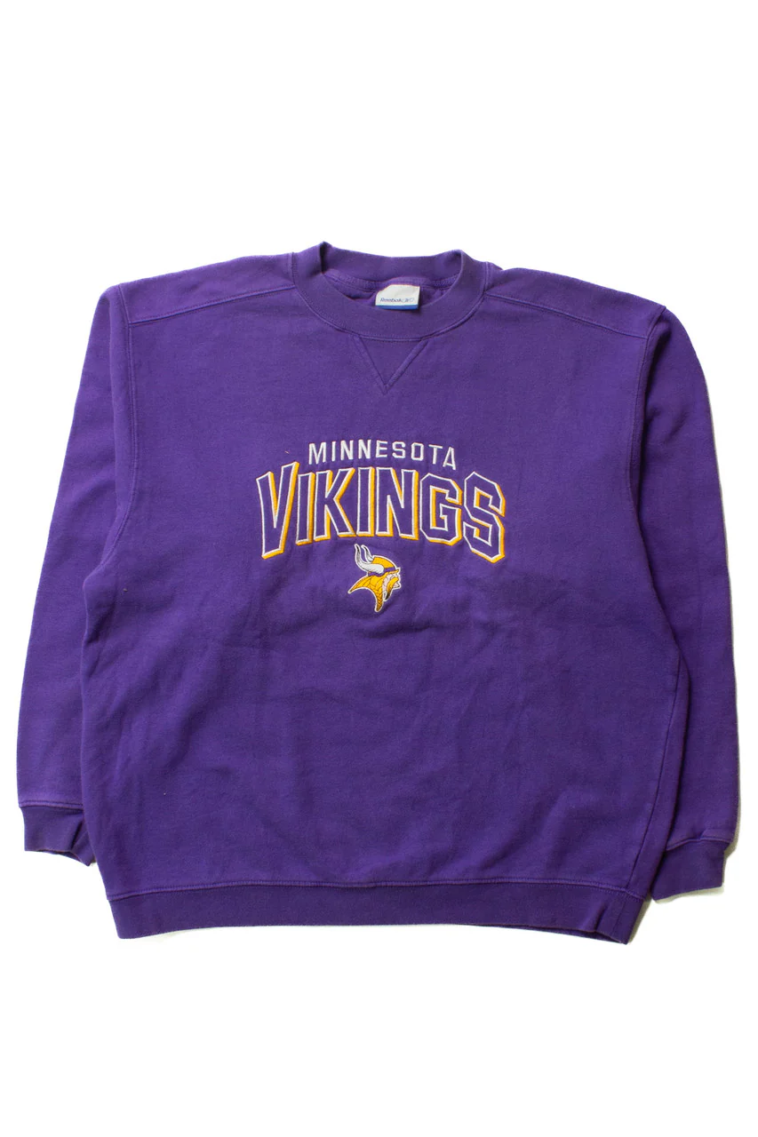 Vintage Minnesota Vikings Embroidered Sweatshirt (2000s) - Image 3