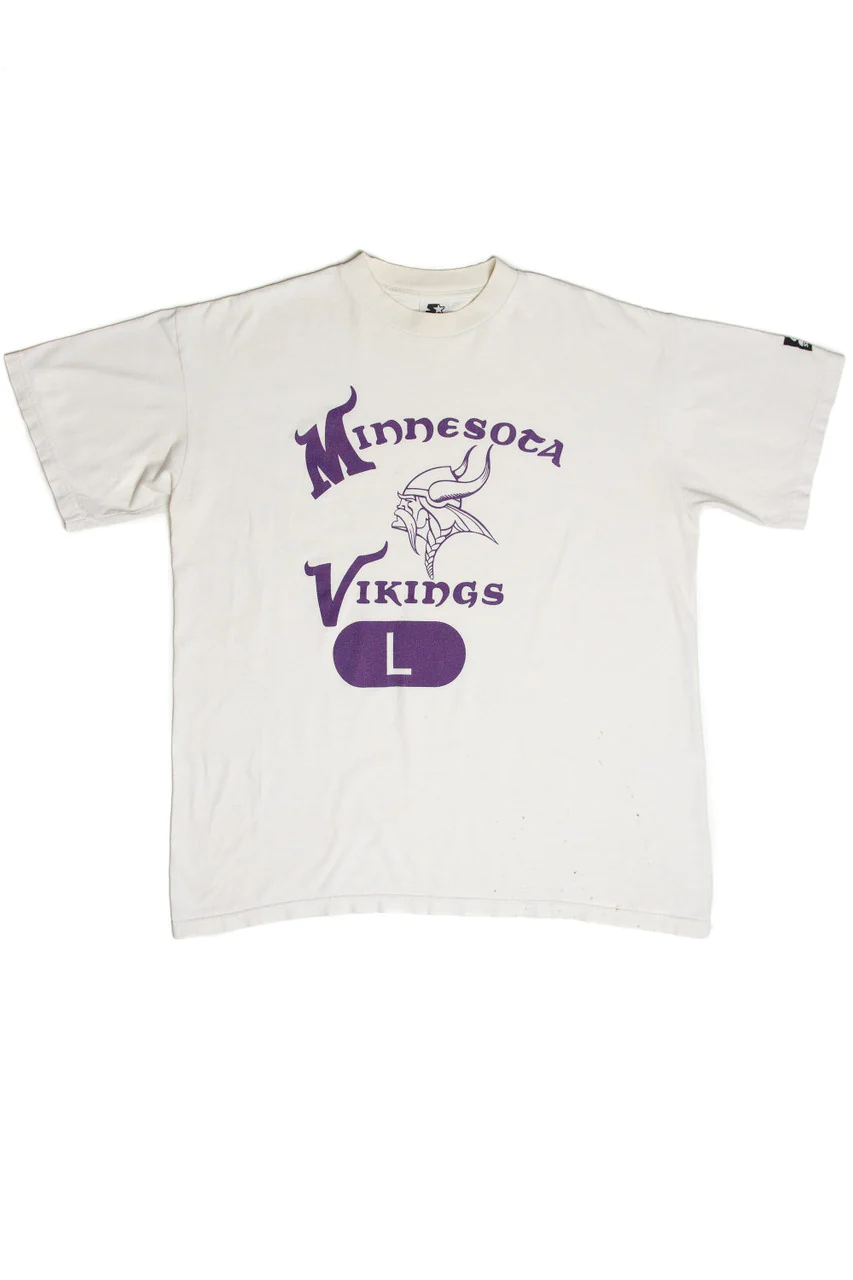 Vintage Minnesota Vikings Starter T-Shirt - Image 6