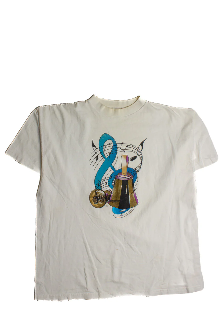 Vintage Music Note And Bell T-Shirt (1990s) 8461 - Image 2