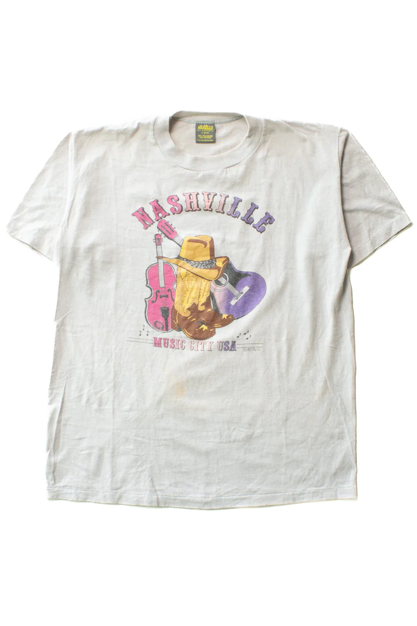 Vintage Nashville Music City USA T-Shirt (1980s) - Image 2