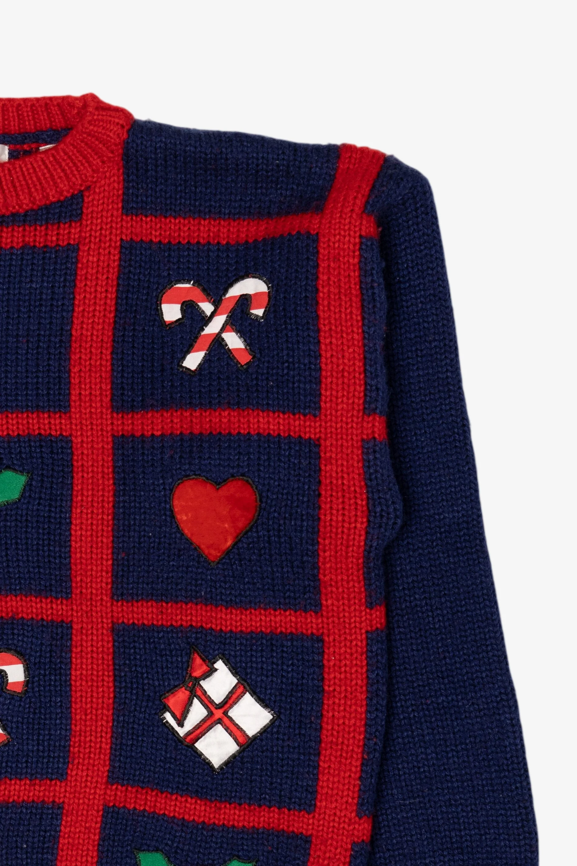 Vintage Navy Blue Karen Scott Christmas Pullover (1990s) - Image 8