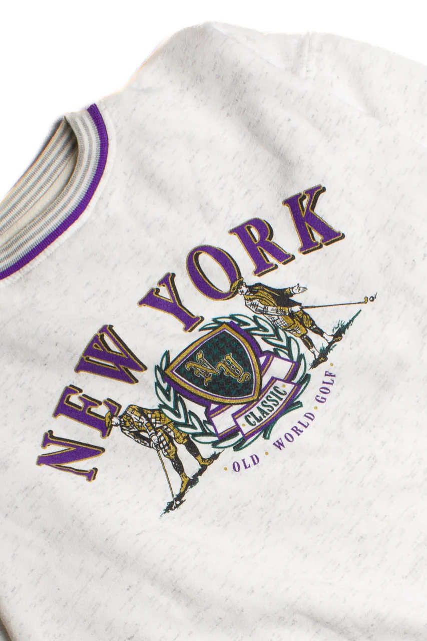 Vintage New York Old World Golf Sweatshirt (1990s)