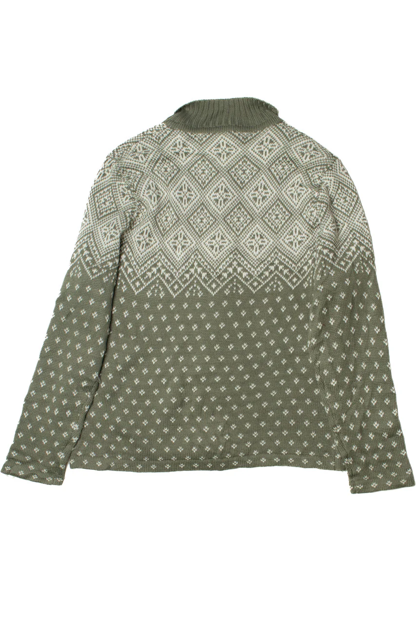 Vintage Norton McNaughton 80s Zip-Up Sweater - Image 2