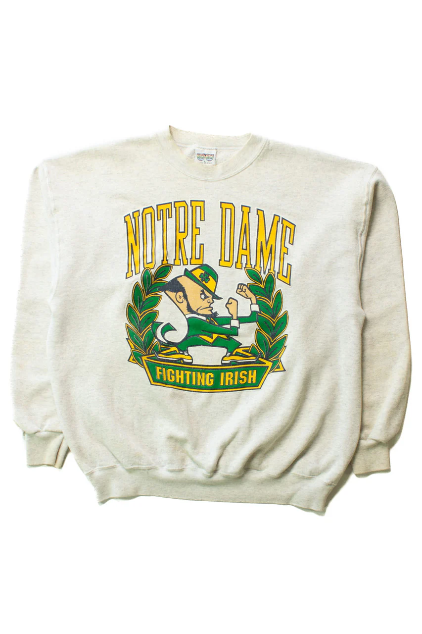 Vintage Notre Dame Fighting Irish Sweatshirt (1990s) 10528 - Image 3