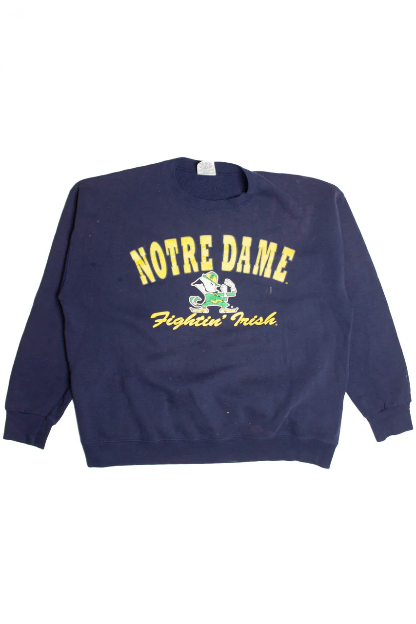 Vintage Notre Dame Fighting Irish Sweatshirt 8290 - Image 2