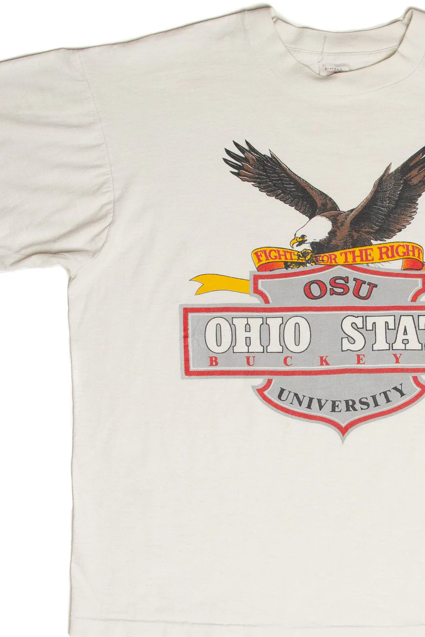 Vintage Ohio State University "Fight For Your Right To Party" T-Shirt (1988) - Image 3