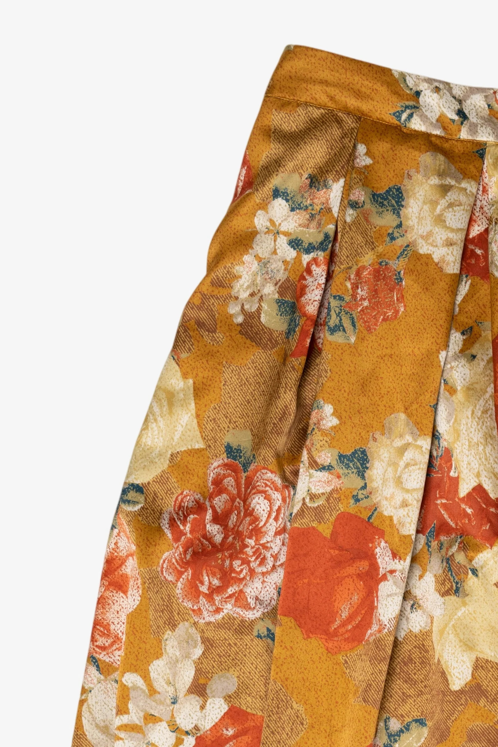 Vintage Orange Tahari Floral Skirt (1990s) - Image 6