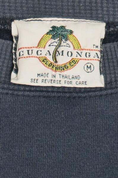 Vintage Oversized Cropped 80's Crew Sweatshirt (1990s) - Image 4