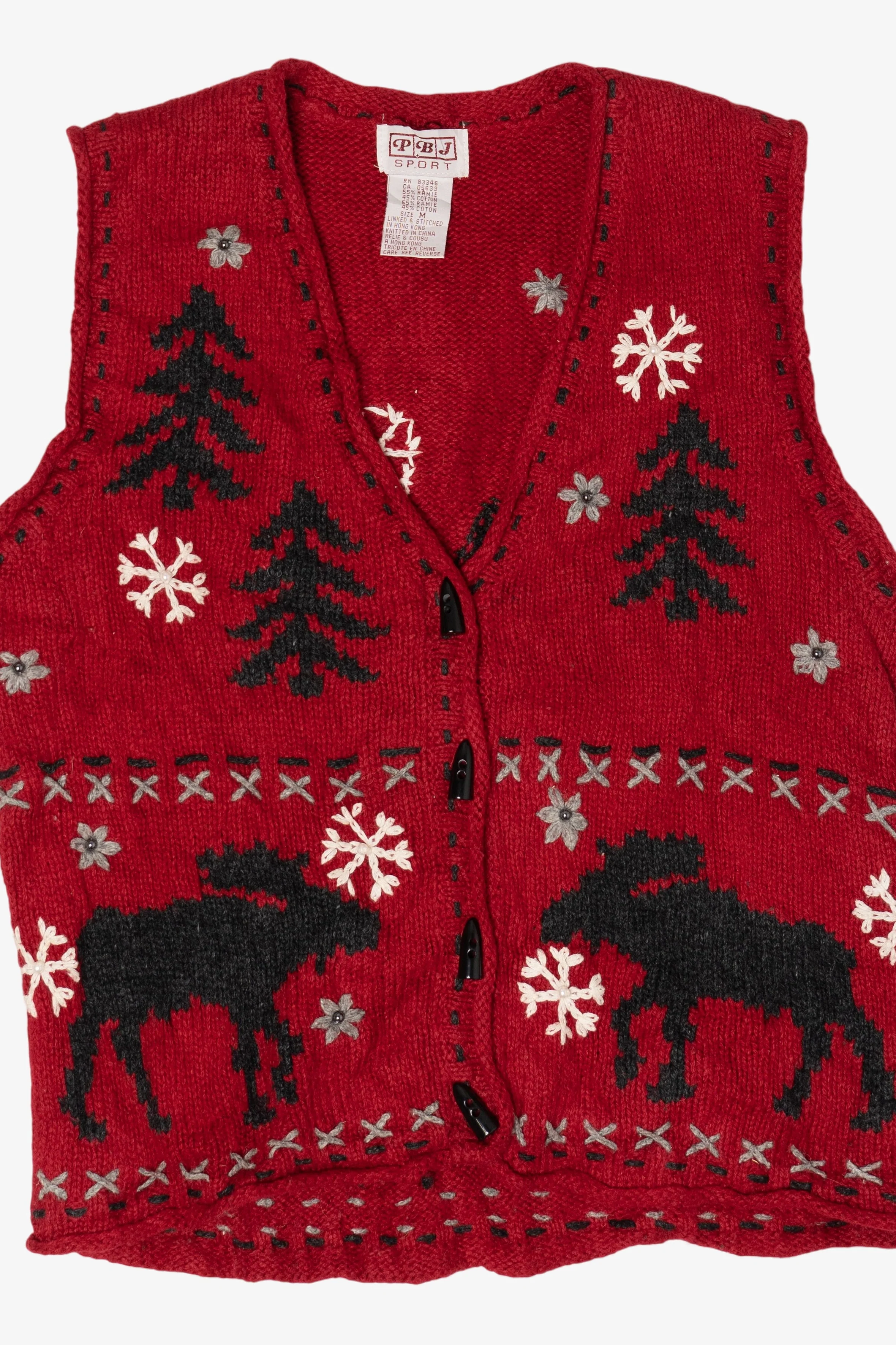 Vintage PBJ Sport Ugly Christmas Vest (2000s) - Image 3