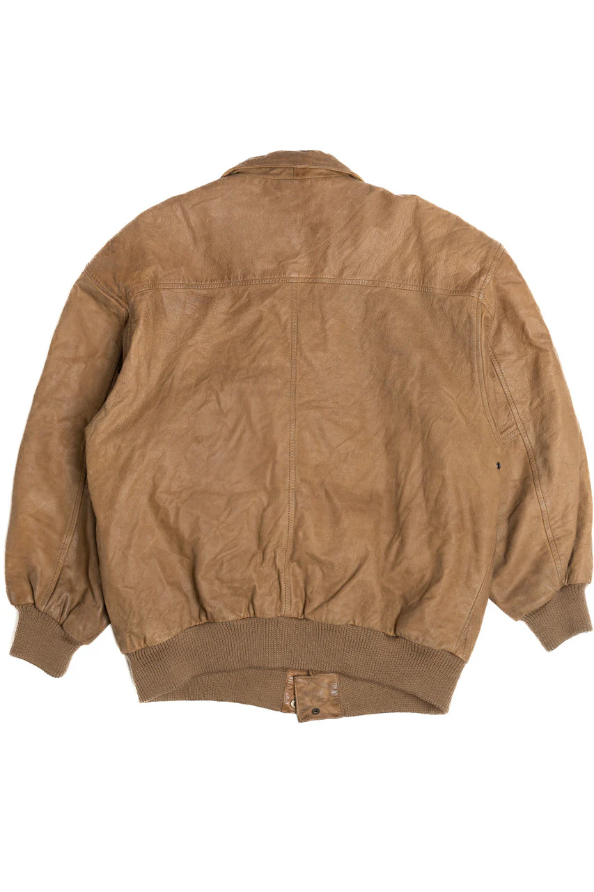 Vintage Pelle Leather Bomber Jacket - Image 3