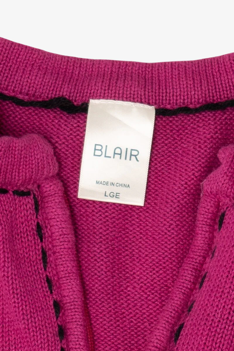 Vintage Pink Blair Trees Ugly Christmas Vest (2000s) - Image 4