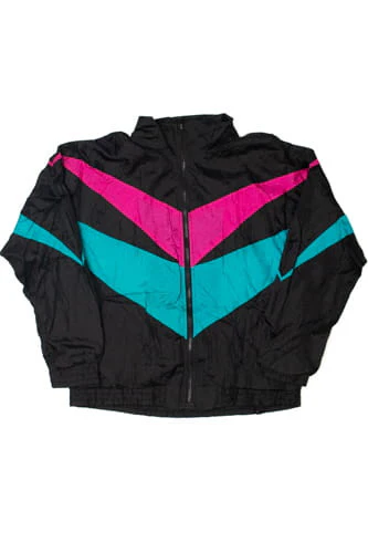 Vintage Pink & Blue Stripe Lightweight Jacket - Image 3