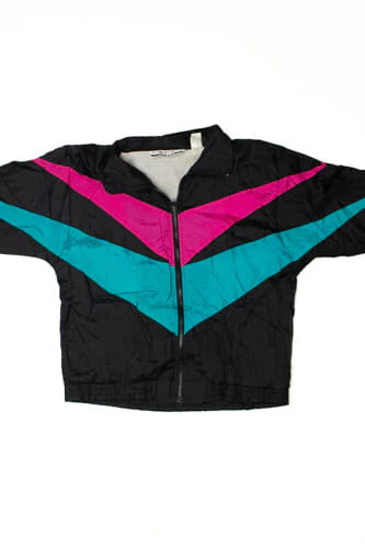 Vintage Pink & Blue Stripe Lightweight Jacket - Image 4