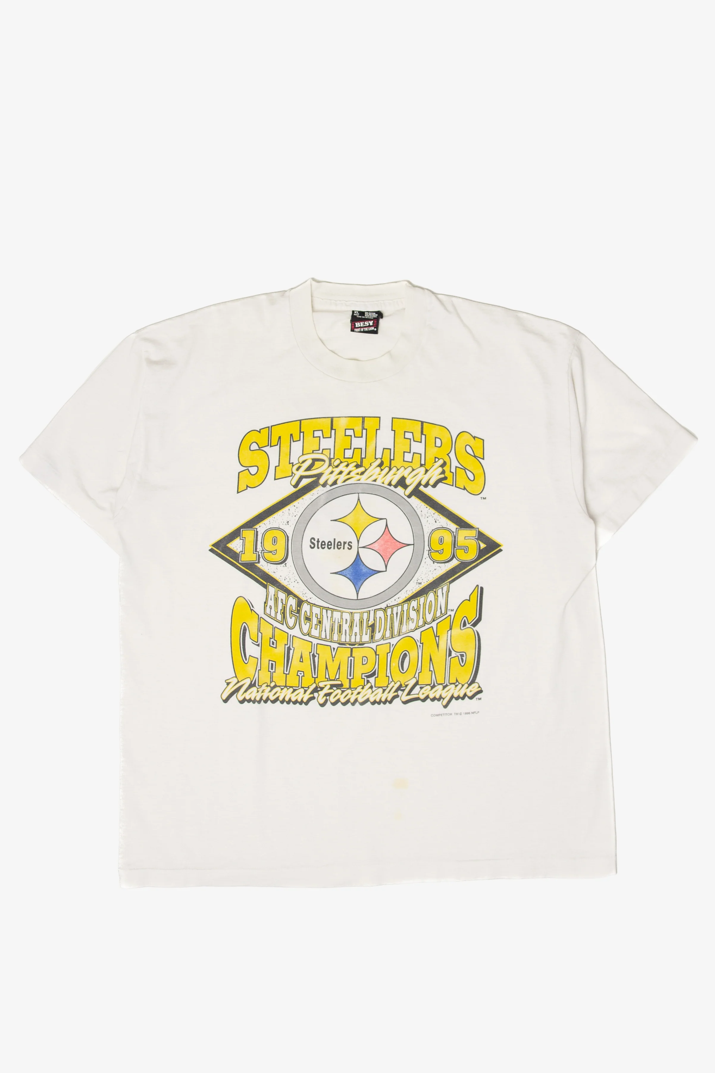 Vintage Pittsburg Steelers 1995 AFC Central Divisions Champions T-Shirt (1990s)