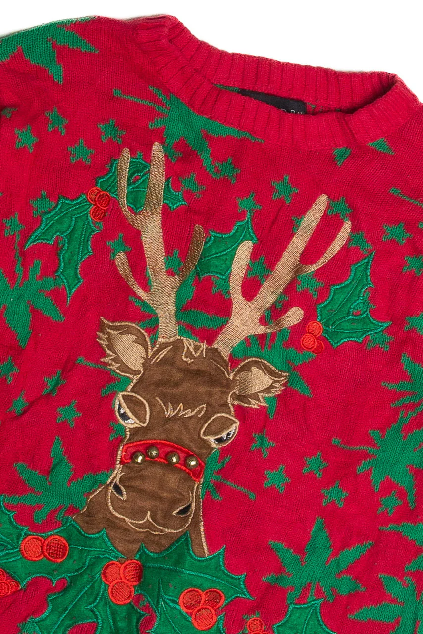 Vintage Pot Leaves Ugly Christmas Sweater - Image 2