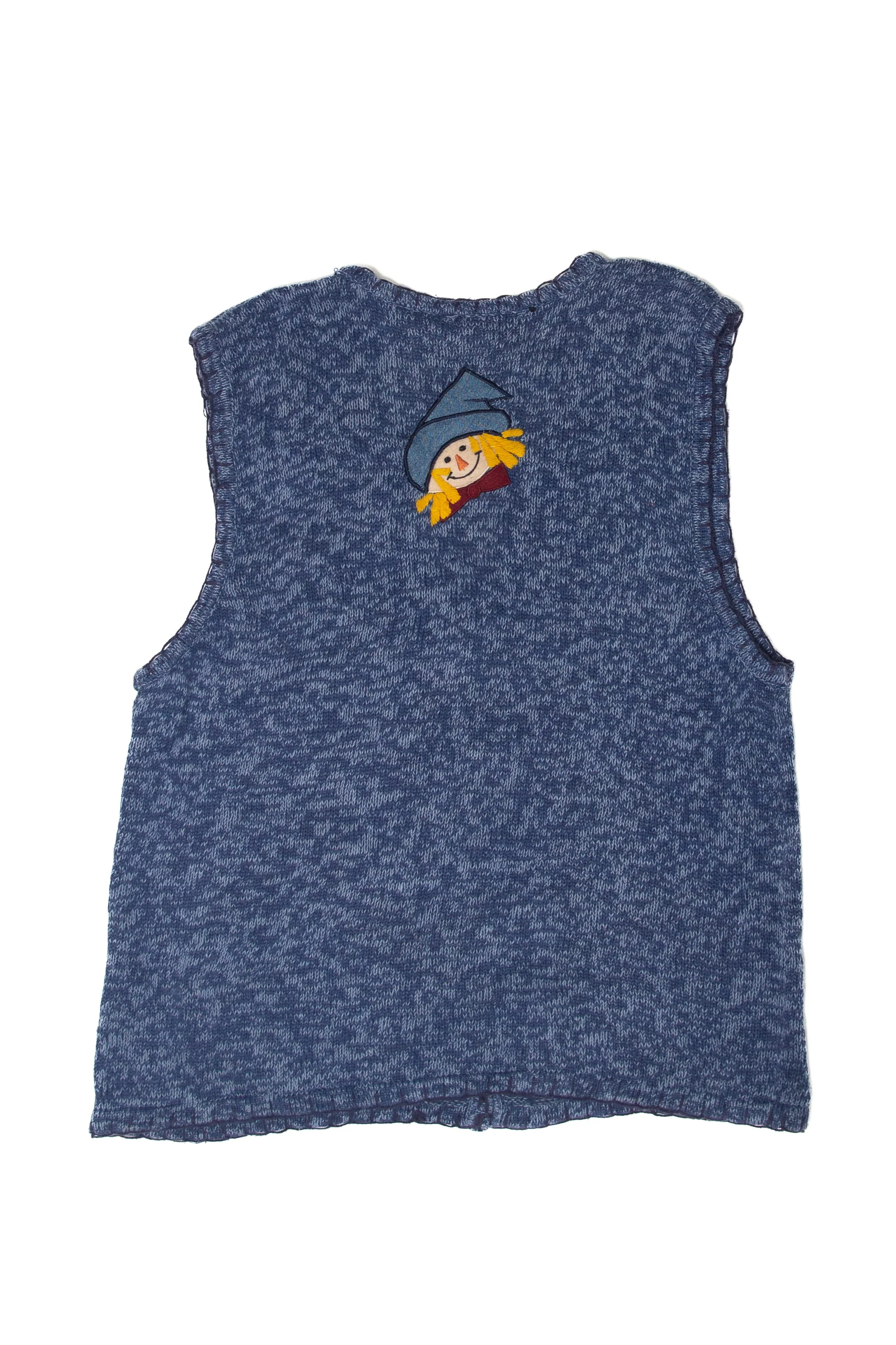 Vintage Pumpkin Patch Scarecrows Autumn Harvest Vest (1990s) - Image 3