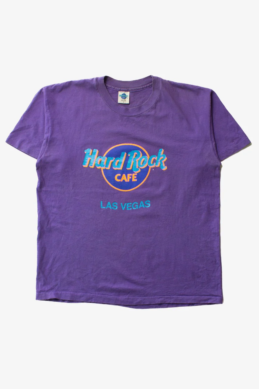 Vintage Purple Hard Rock Cafe Las Vegas T-Shirt (1990s)