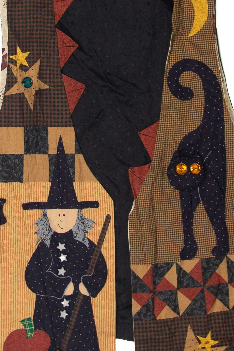 Vintage Quilted Patchwork Halloween Vest (1990s) - Image 2