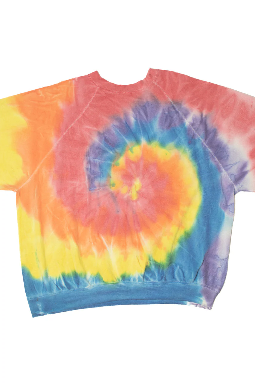 Vintage Rainbow Tie Dye Sweatshirt 10140 - Image 2