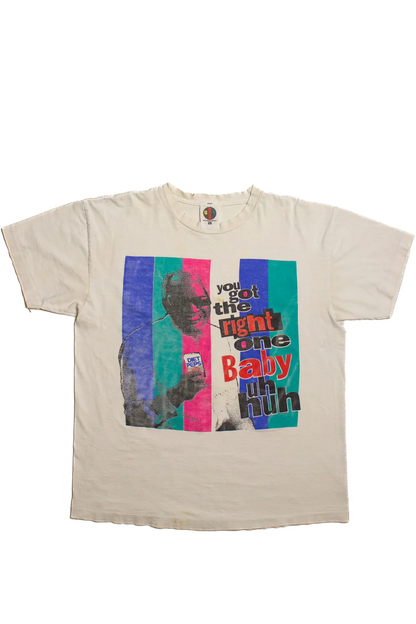 Vintage Ray Charles "You Got The Right One, Baby, Uh Huh" Diet Pepsi T-Shirt (1990s) - Image 4