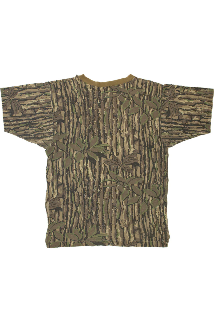Vintage Realtree Camo Single Stitch Pocket T-Shirt - Image 2