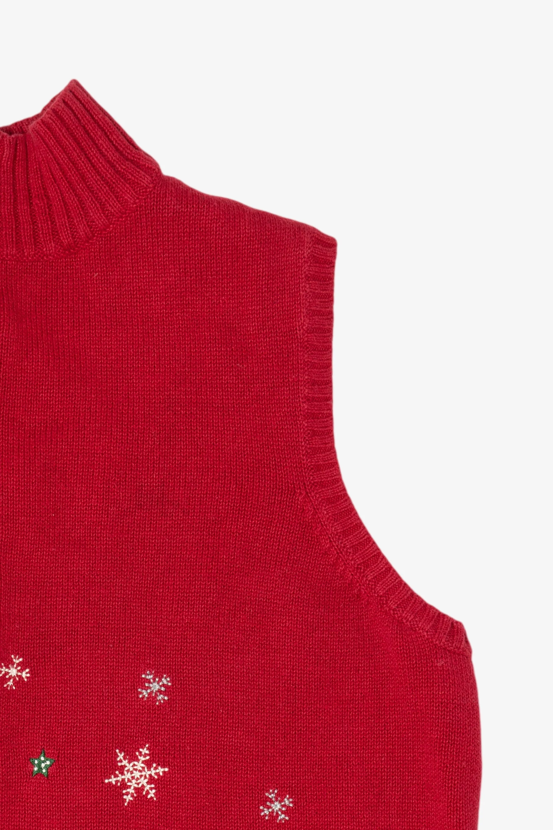Vintage Red Christopher & Banks Polar Bears Ugly Christmas Vest (2000s) - Image 8