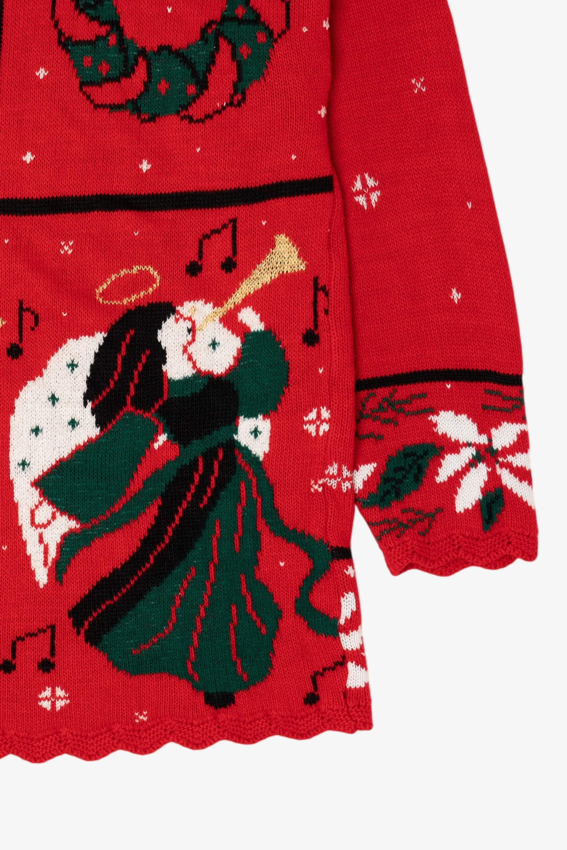 Vintage Red Classic Elements Ugly Christmas Sweater (1990s) - Image 9