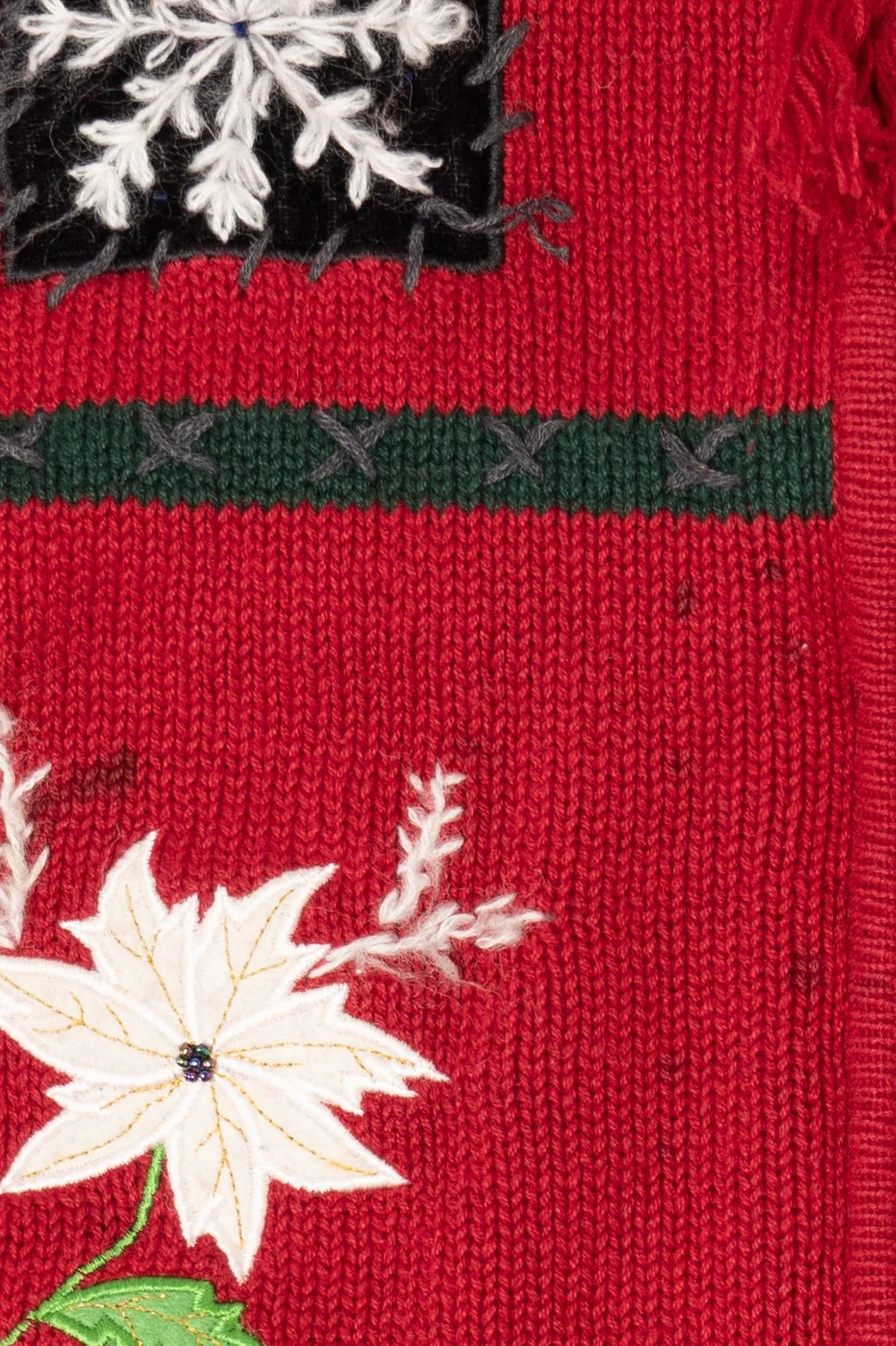 Vintage Red Crazy Horse Ugly Christmas Vest (2000s) - Image 5