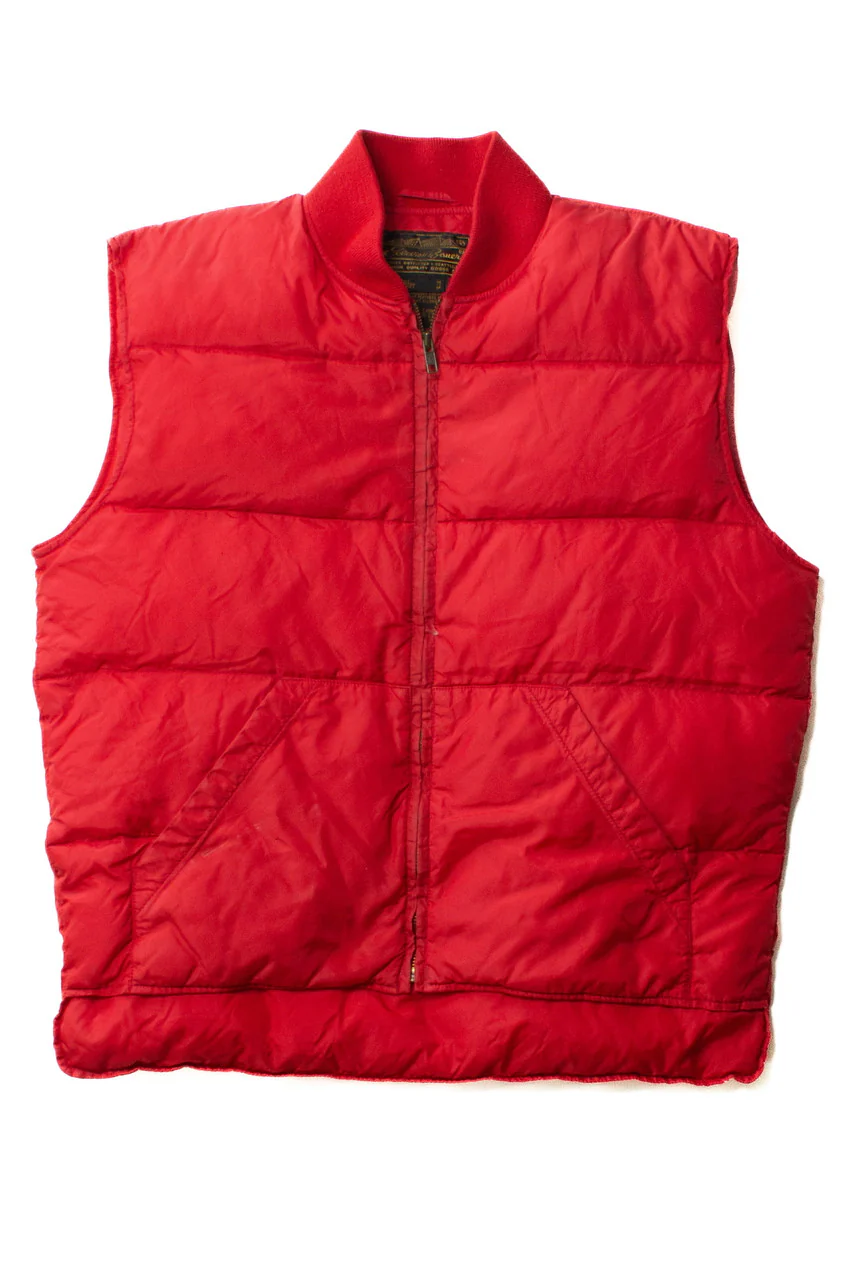 Vintage Red Eddie Bauer Puffer Vest (1980s) - Image 2