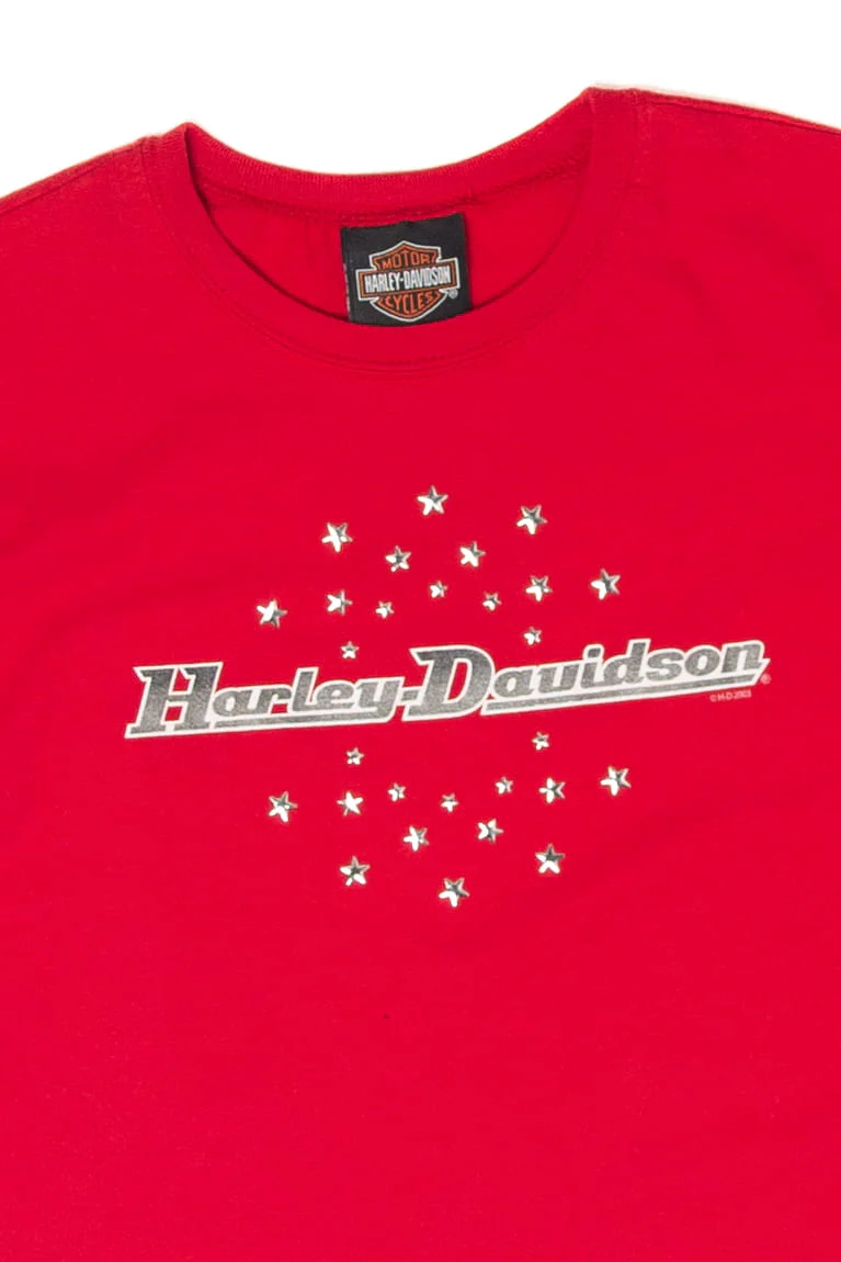 Vintage Red Harley Davidson T-Shirt (2000s) - Image 3