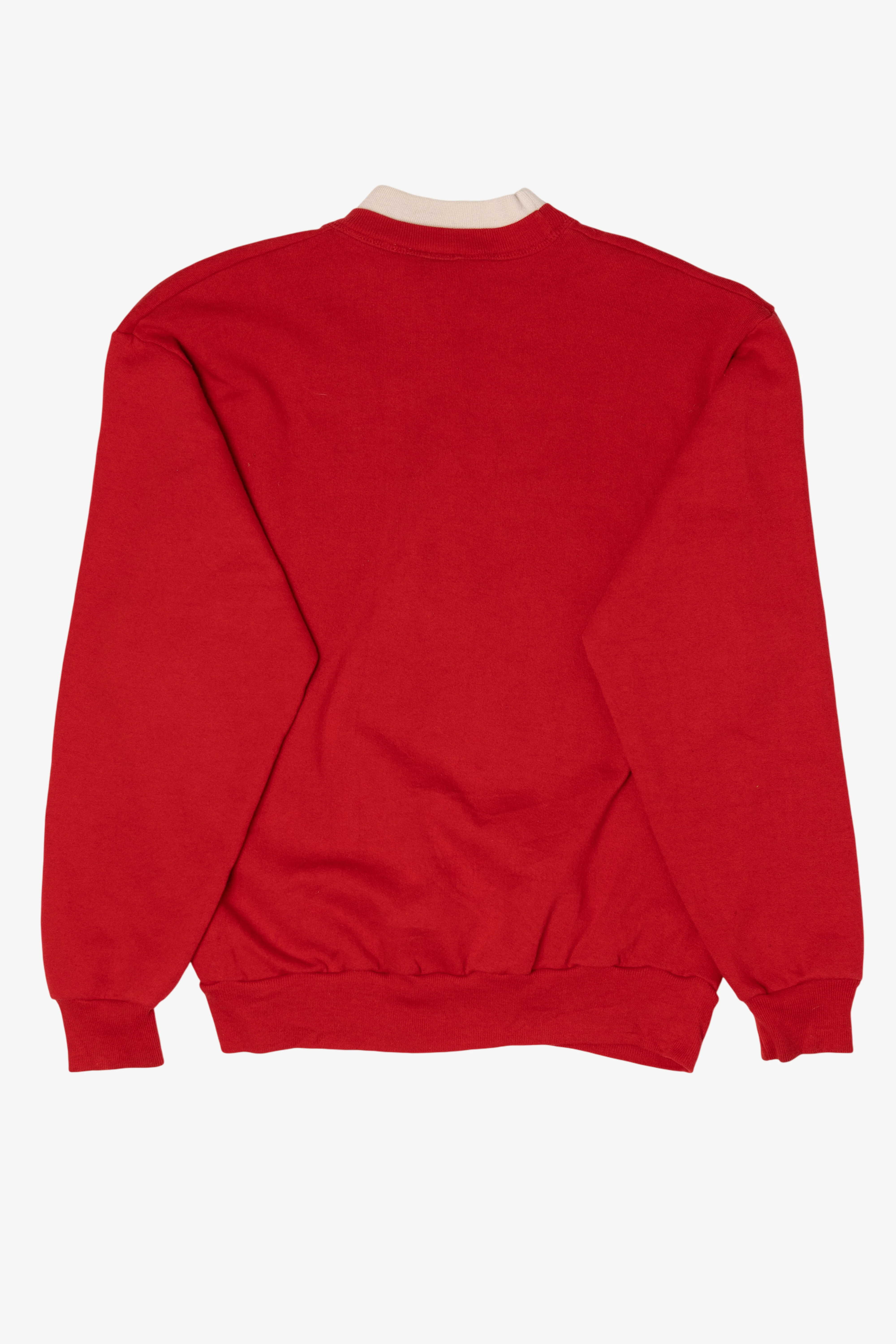 Vintage Red Morning Sun Winter Scene Sweatshirt (1990s) - Image 2