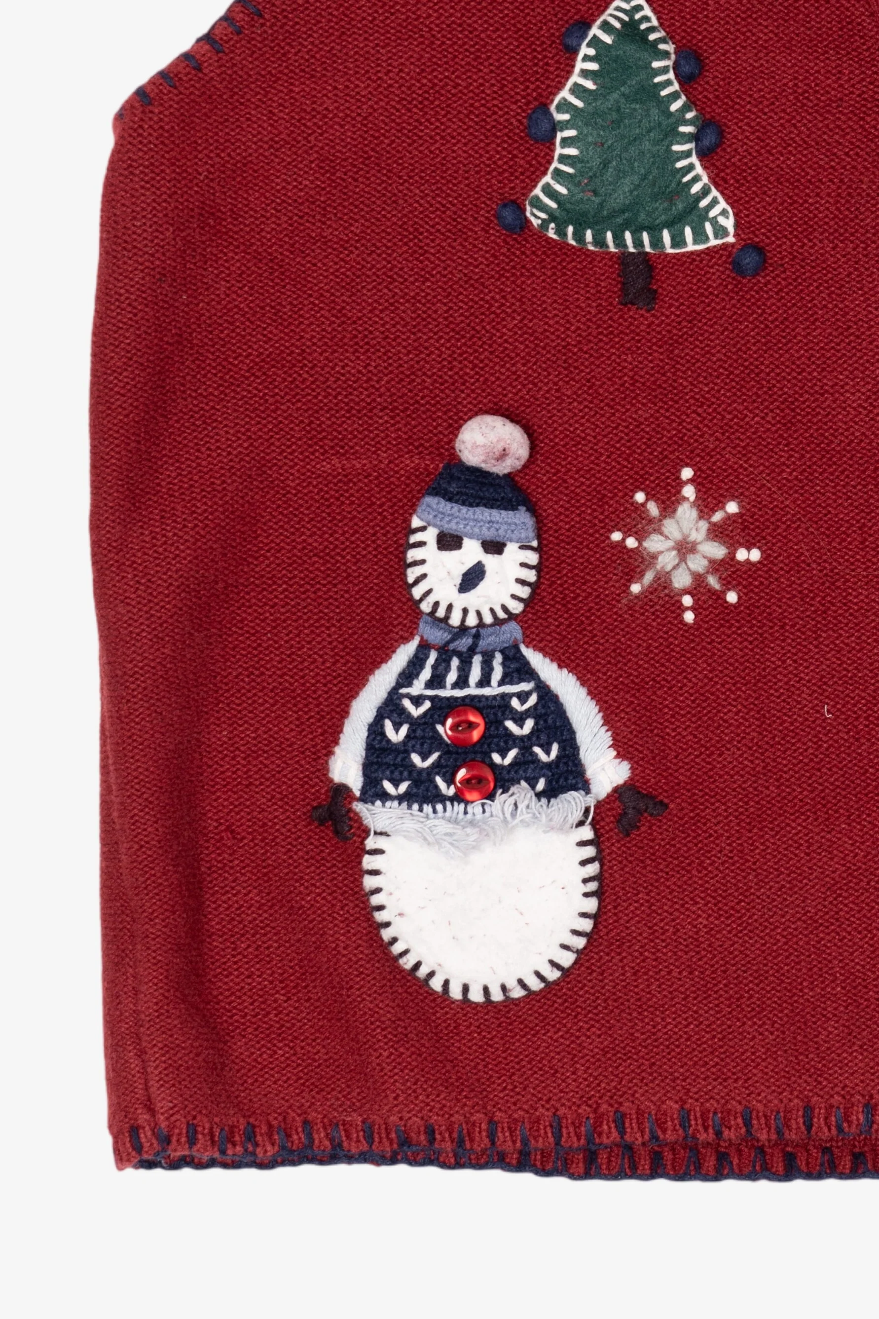 Vintage Red Northcrest Ugly Christmas Vest (1990s) - Image 8