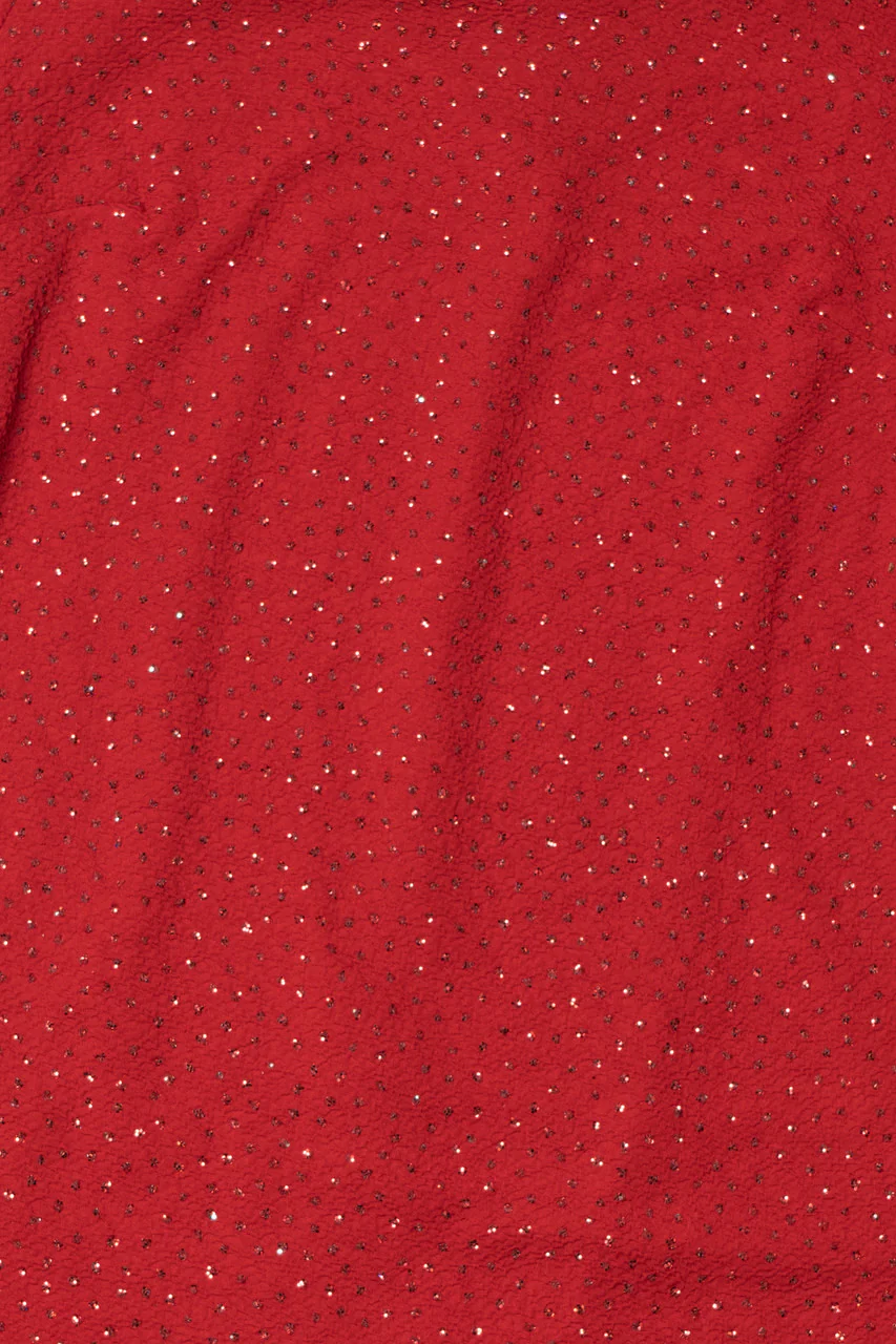 Vintage Red Sequin Mini Dress - Image 3