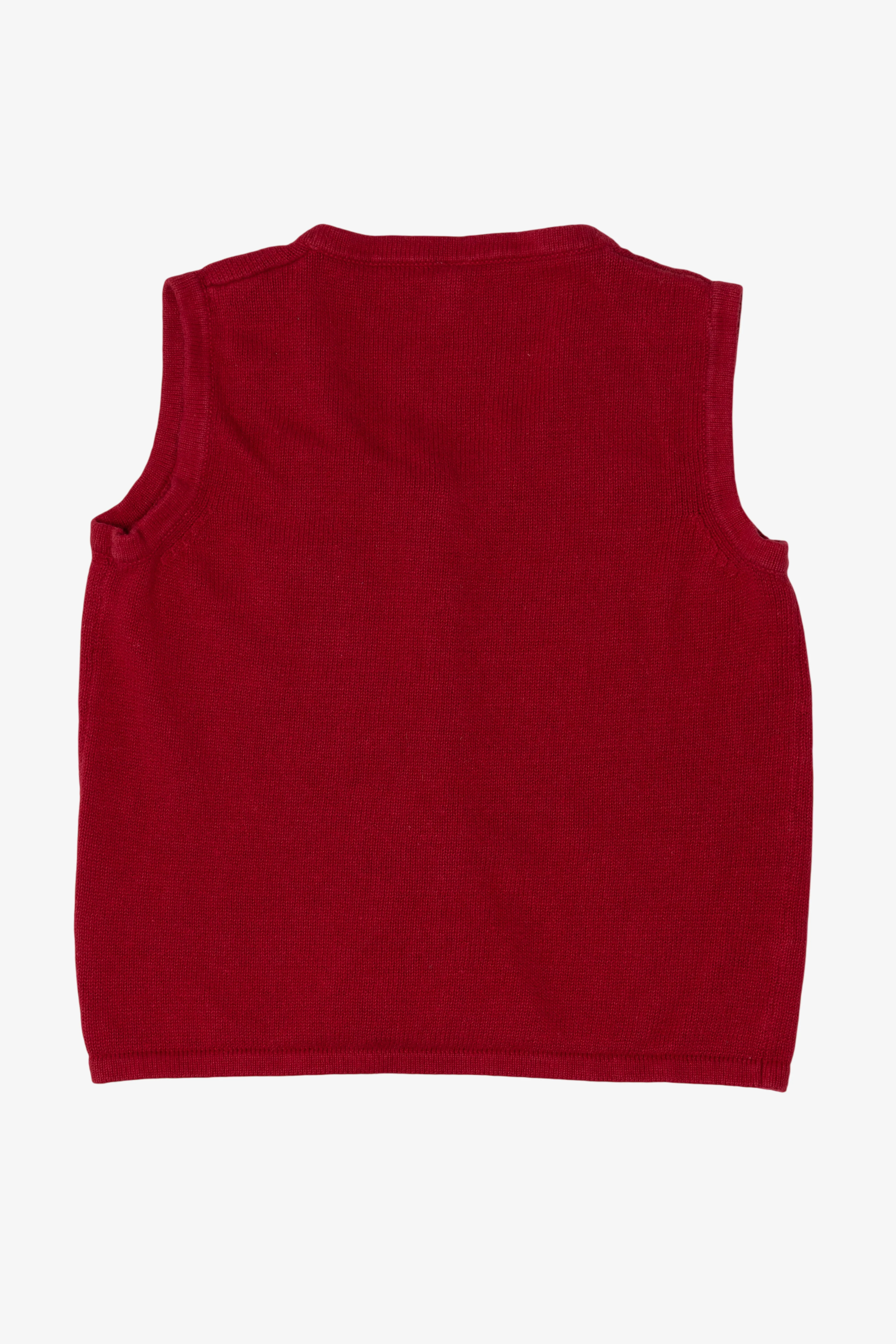 Vintage Red Snowmen Ugly Christmas Vest (2000s) - Image 4