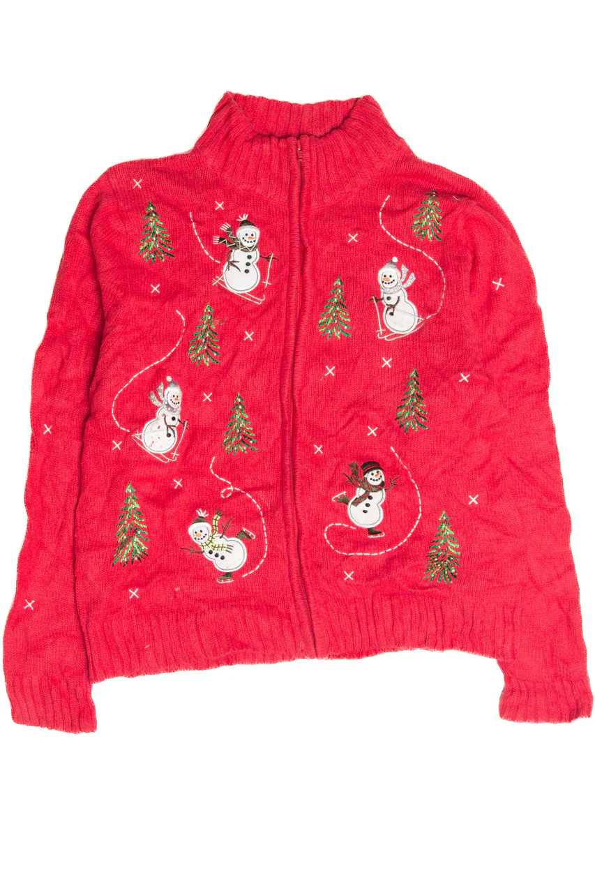Vintage Red Ugly Christmas Cardigan 63142 - Image 2
