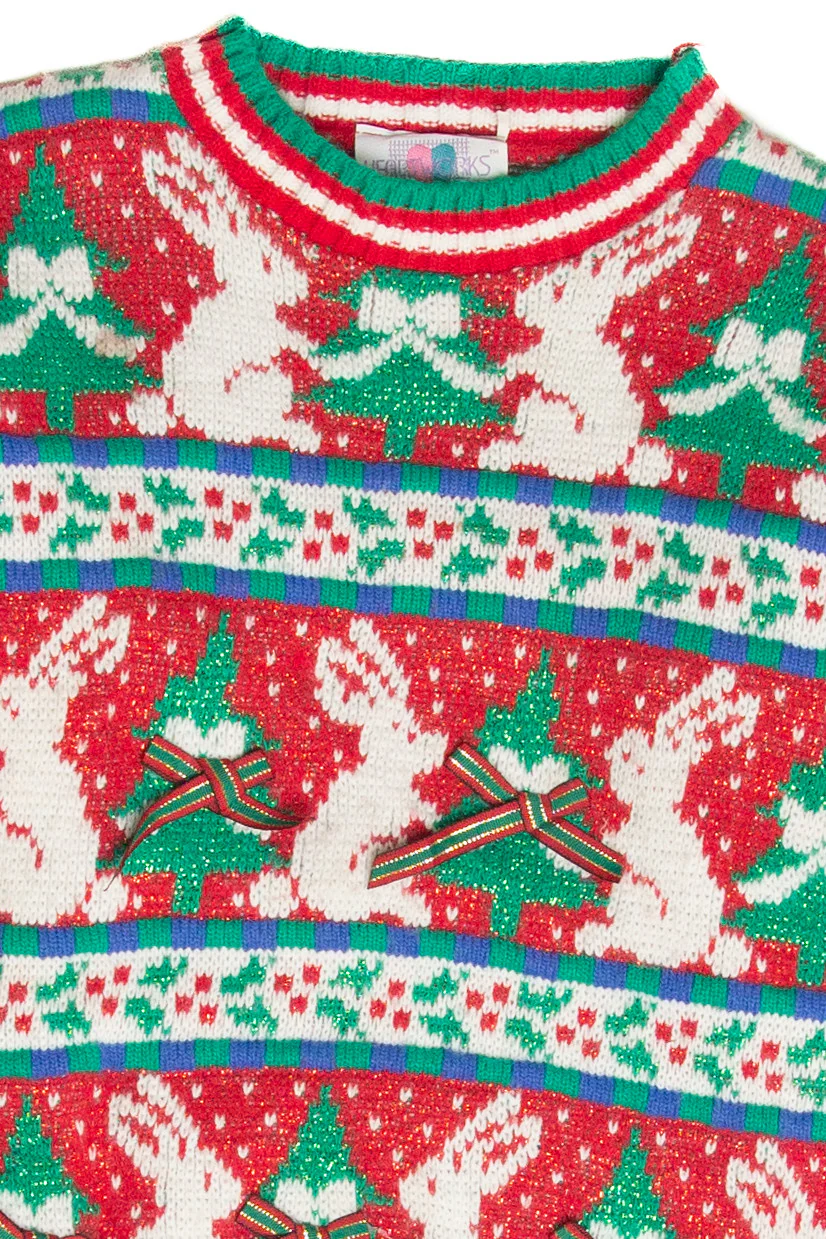 Vintage Red Ugly Christmas Pullover 62974