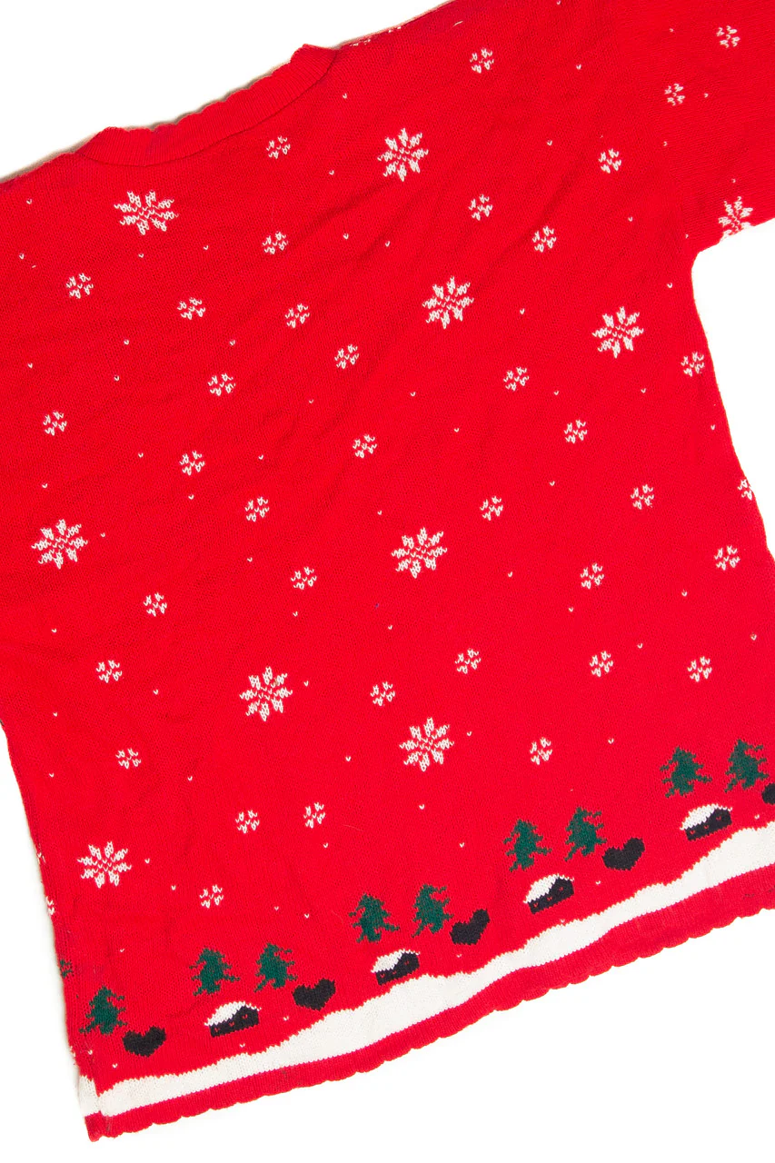 Vintage Red Ugly Christmas Pullover 63261 - Image 4