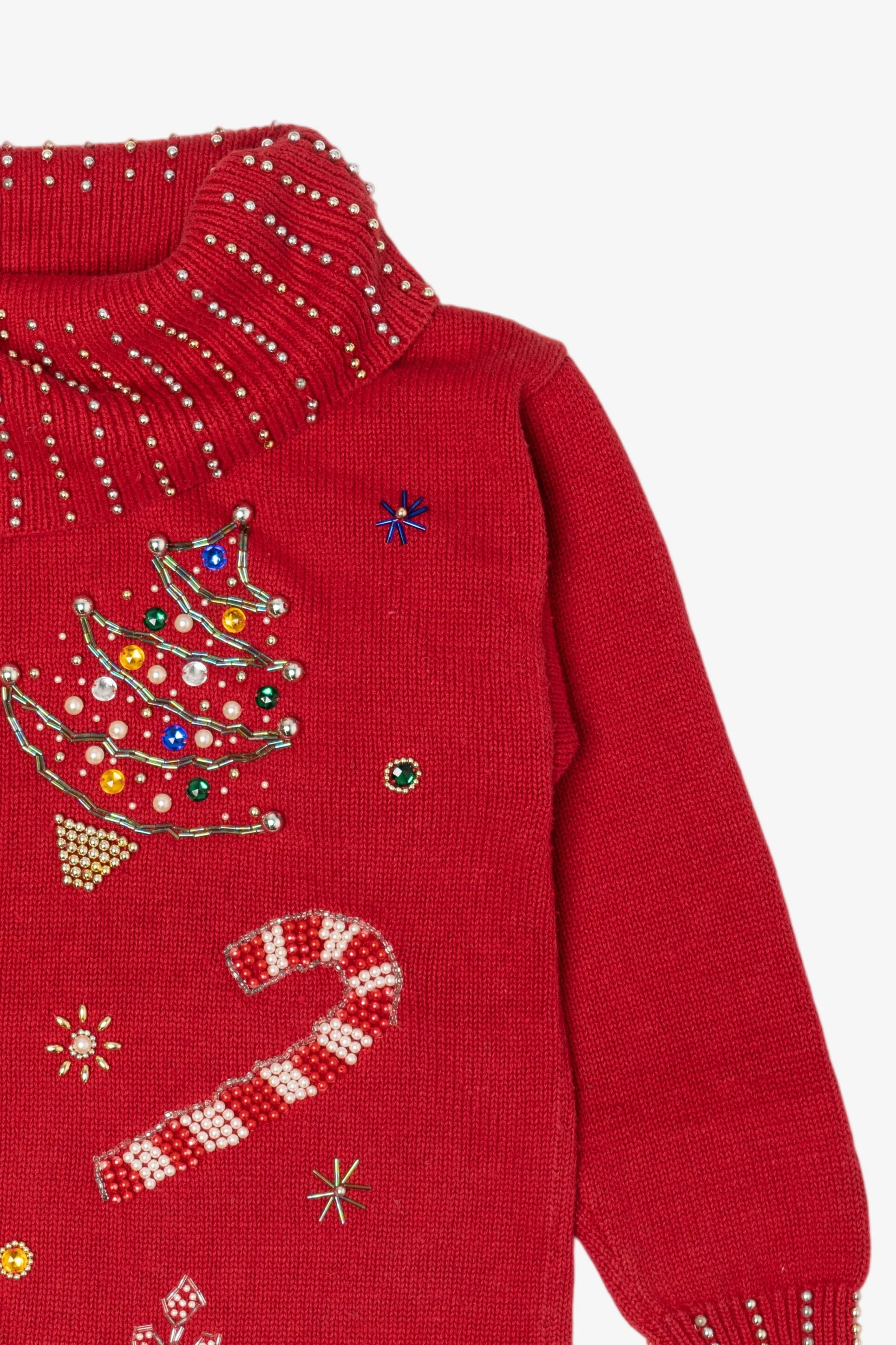 Vintage Red Victoria Jones Noel Ugly Christmas Pullover (1990s) - Image 8