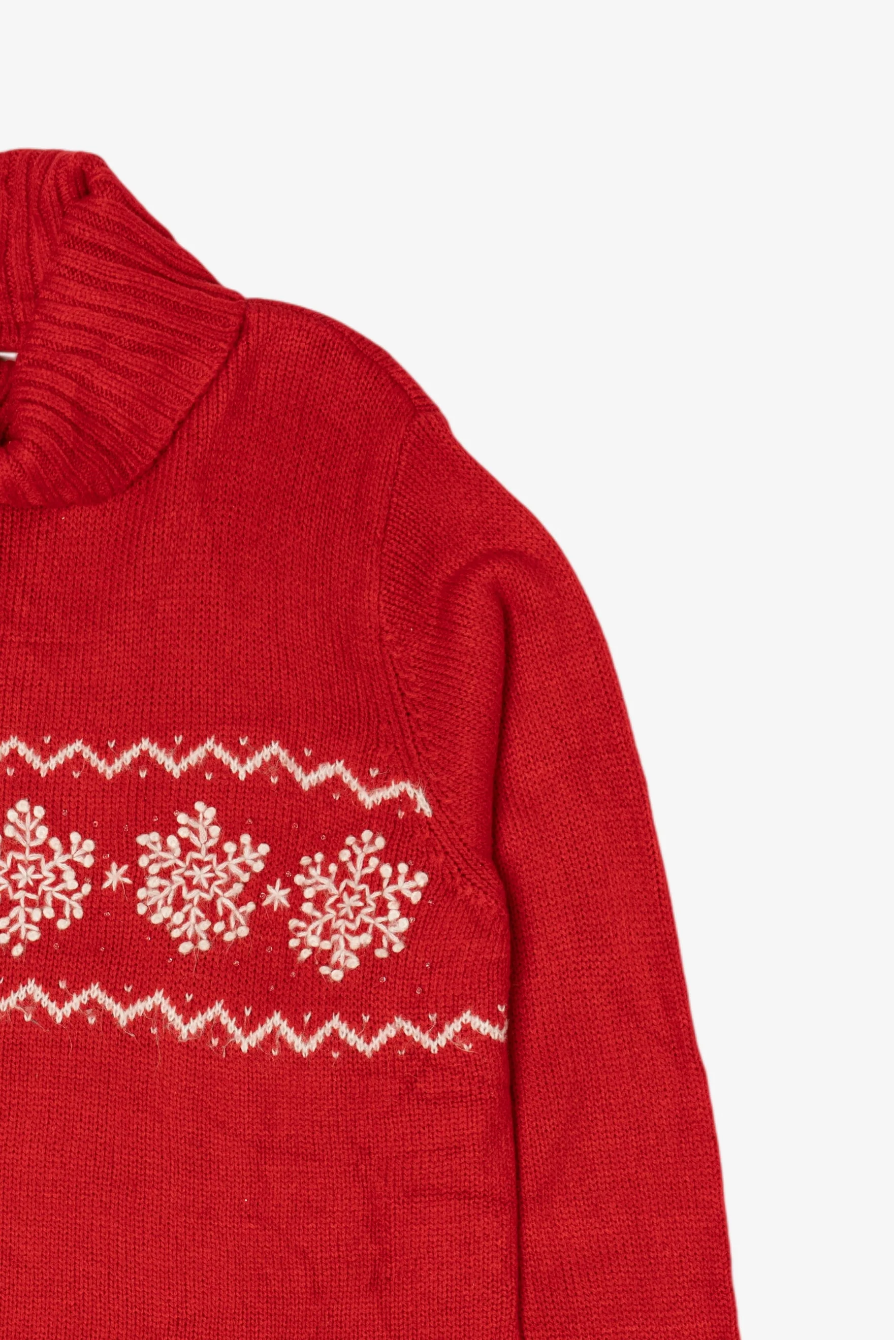 Vintage Red White Stag Sweater (1990s) - Image 7