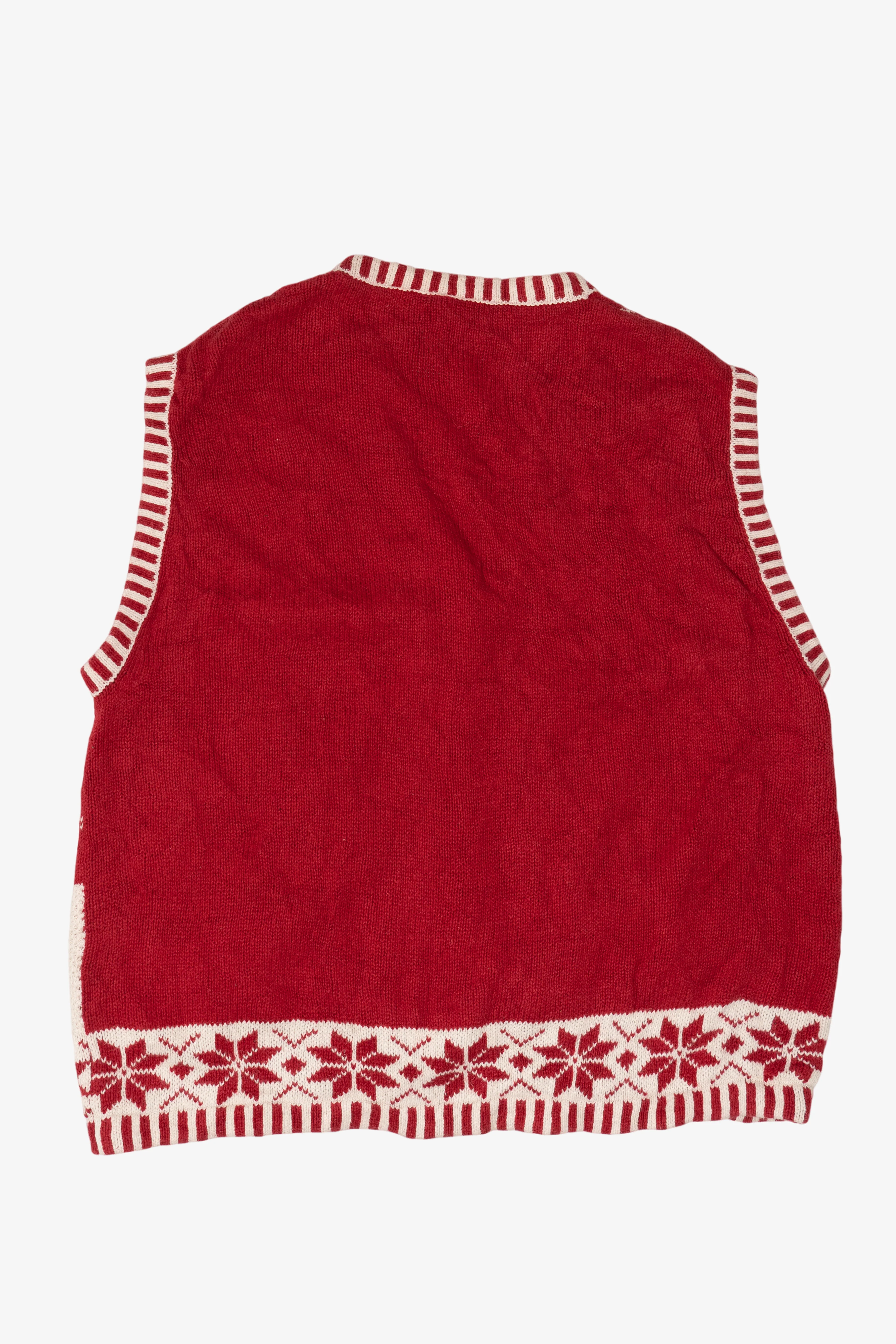 Vintage Reindeer Ugly Christmas Vest (2000s) - Image 2