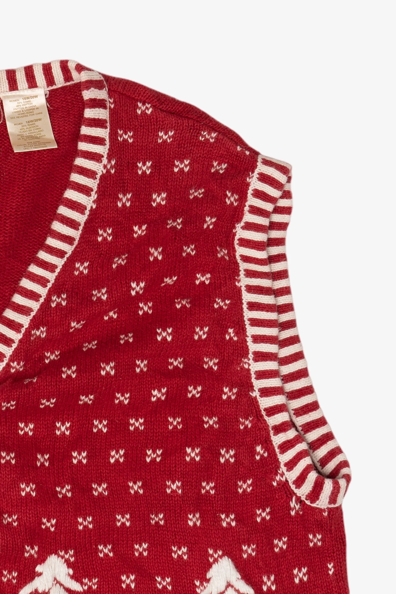 Vintage Reindeer Ugly Christmas Vest (2000s) - Image 5